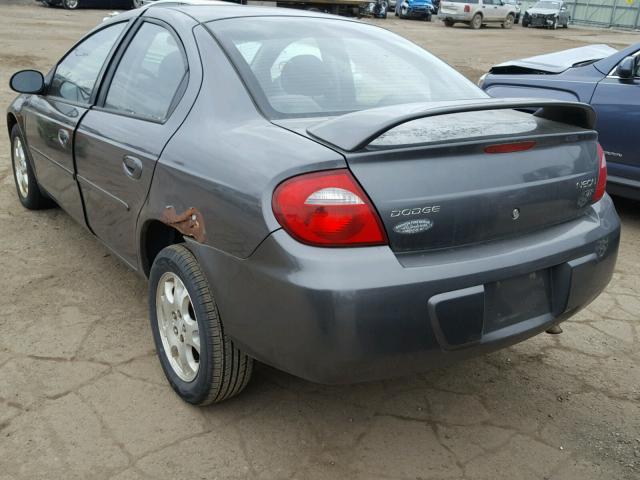 1B3ES56C83D260143 - 2003 DODGE NEON SXT GRAY photo 3