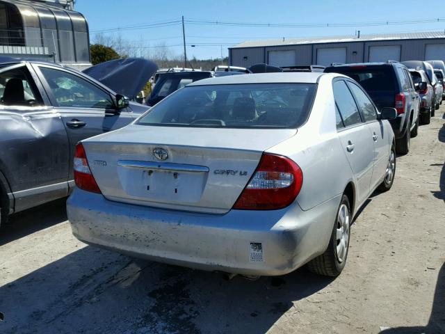 4T1BE32K63U182564 - 2003 TOYOTA CAMRY LE GRAY photo 4