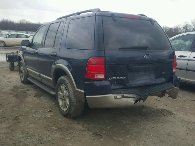 1FMZU74E73UC28791 - 2003 FORD EXPLORER E BLUE photo 3