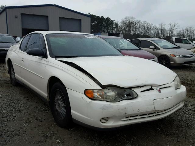 2G1WW12E329114857 - 2002 CHEVROLET MONTE CARL 白色 照片 1