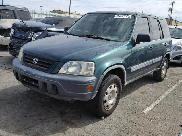 JHLRD1842YC001950 - 2000 HONDA CR-V LX GREEN photo 2