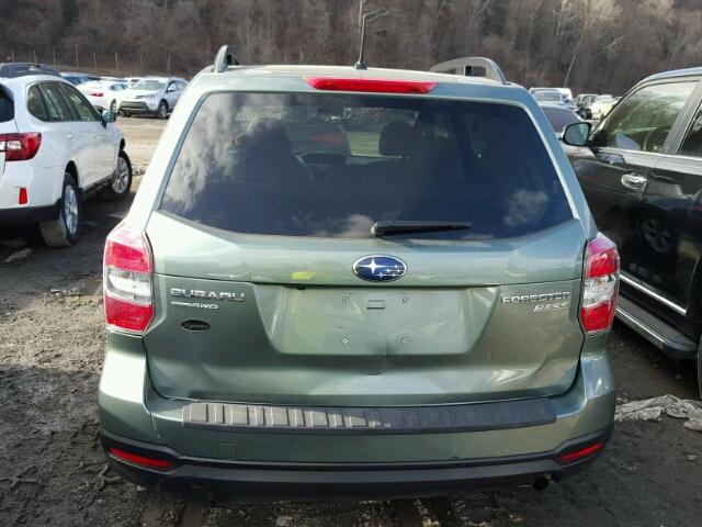 JF2SJAEC5EH560010 - 2014 SUBARU FORESTER 2 GREEN photo 9