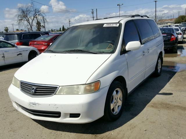 2HKRL18691H607998 - 2001 HONDA ODYSSEY EX WHITE photo 2