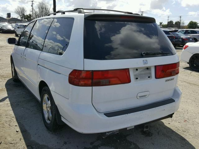 2HKRL18691H607998 - 2001 HONDA ODYSSEY EX WHITE photo 3