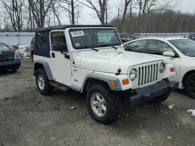 1J4FA49S5YP777743 - 2000 JEEP WRANGLER / WHITE photo 1