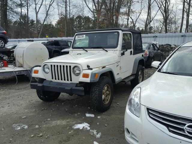 1J4FA49S5YP777743 - 2000 JEEP WRANGLER / WHITE photo 2