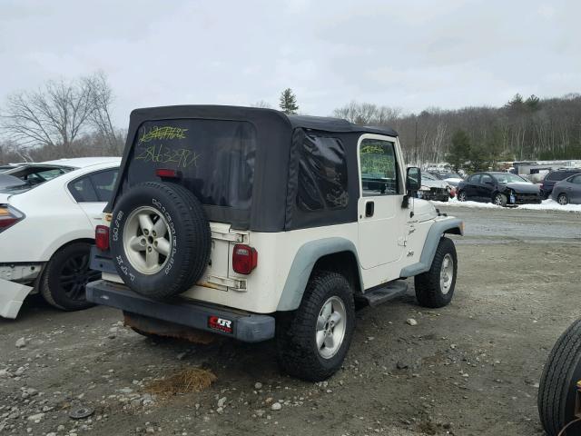 1J4FA49S5YP777743 - 2000 JEEP WRANGLER / WHITE photo 4