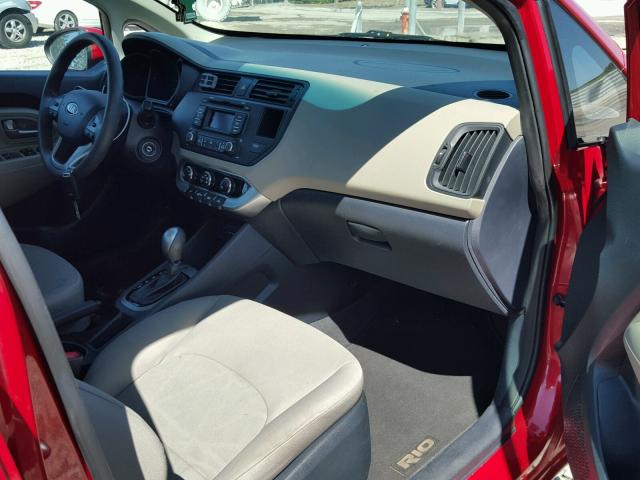 KNADM4A36F6437705 - 2015 KIA RIO LX Կարմիր լուսանկար 5