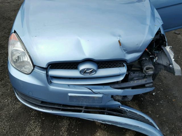 KMHCM3AC9AU184243 - 2010 HYUNDAI ACCENT BLU BLUE photo 7