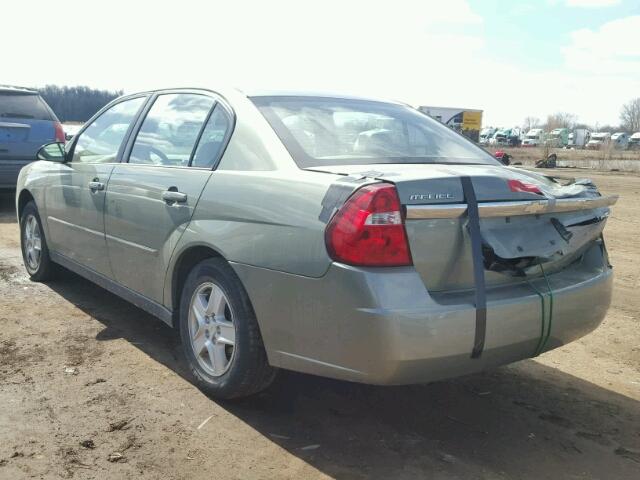 1G1ZT54815F170599 - 2005 CHEVROLET MALIBU LS GREEN photo 3