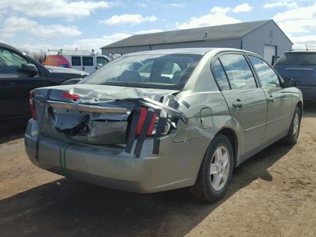 1G1ZT54815F170599 - 2005 CHEVROLET MALIBU LS GREEN photo 4