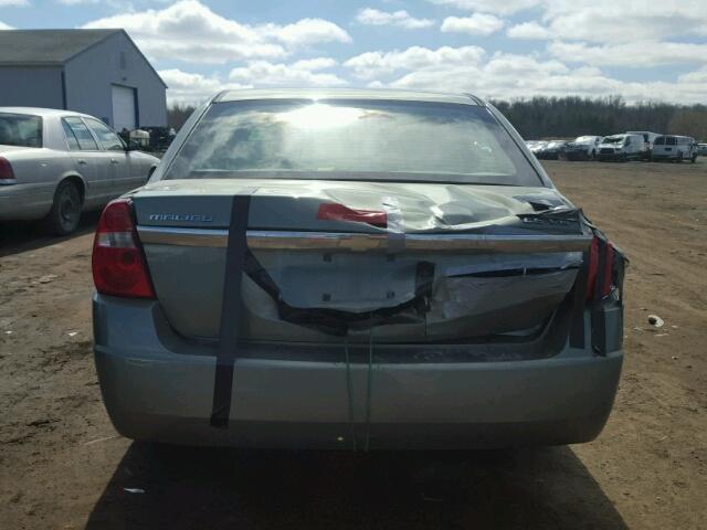 1G1ZT54815F170599 - 2005 CHEVROLET MALIBU LS მწვანე ფოტო 9