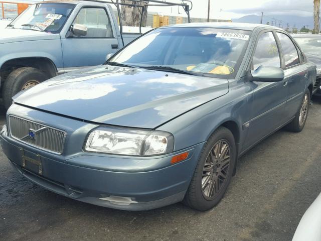 YV1TS92D321267040 - 2002 VOLVO S80 GREEN photo 2