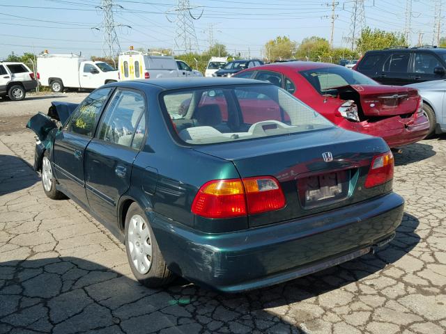 2HGEJ6619YH594439 - 2000 HONDA CIVIC BASE Yaşıl foto 3