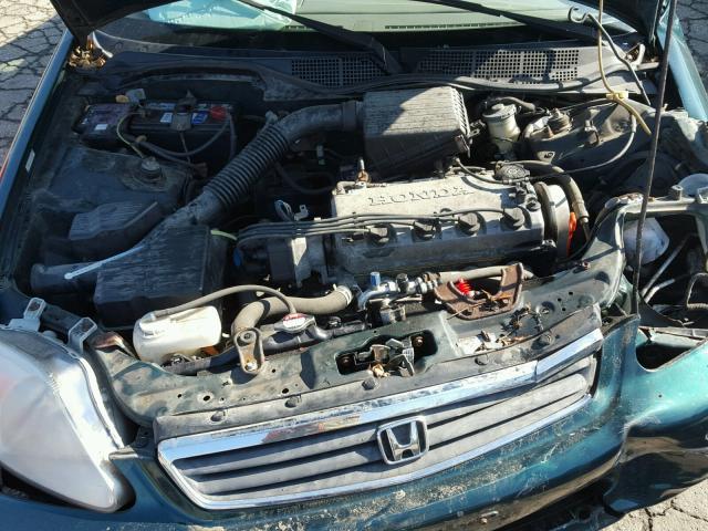 2HGEJ6619YH594439 - 2000 HONDA CIVIC BASE GREEN photo 7