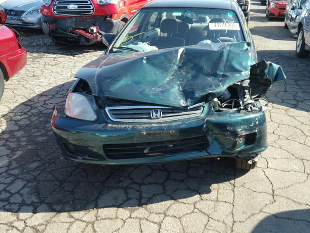 2HGEJ6619YH594439 - 2000 HONDA CIVIC BASE GREEN photo 9