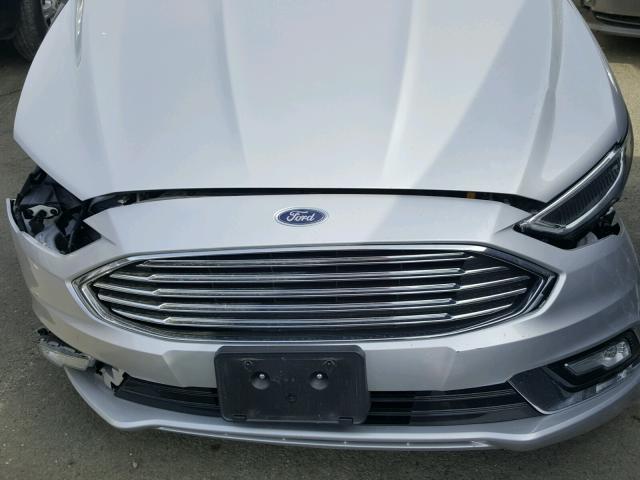 3FA6P0RU5HR314336 - 2017 FORD FUSION TIT SILVER photo 7