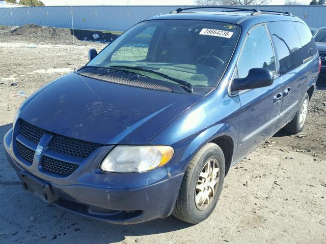 2D4GP44R53R326982 - 2003 DODGE GRAND CARA BLUE photo 2