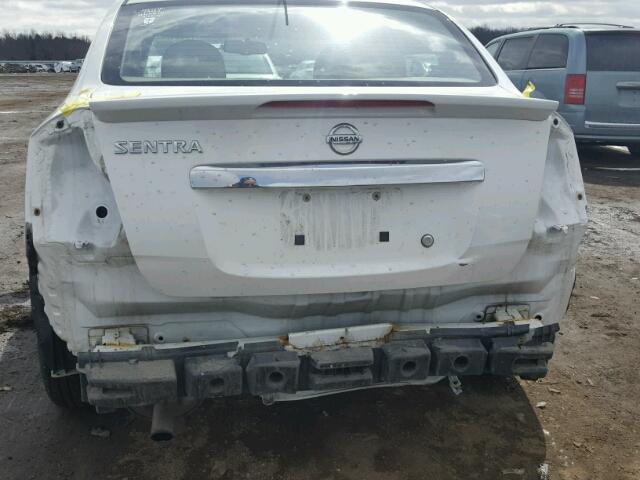 3N1AB6AP0CL774644 - 2012 NISSAN SENTRA 2.0 WHITE photo 9