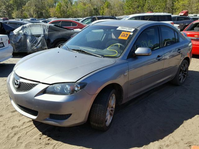 JM1BK12F861428864 - 2006 MAZDA 3 I GRAY photo 2