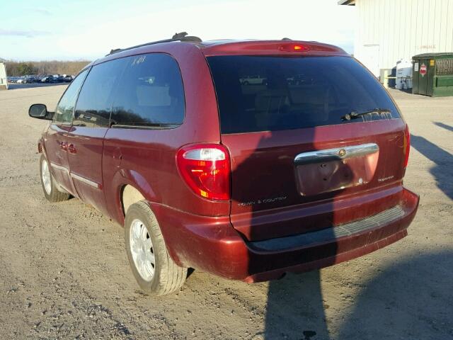 2A4GP54L67R182499 - 2007 CHRYSLER TOWN & COU BURGUNDY photo 3