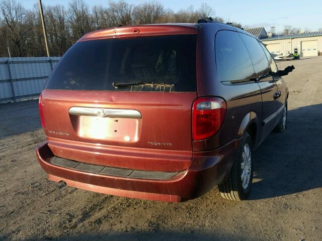 2A4GP54L67R182499 - 2007 CHRYSLER TOWN & COU BURGUNDY photo 4