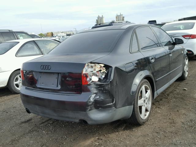 WAUJC68E82A308042 - 2002 AUDI A4 1.8T BLACK photo 4