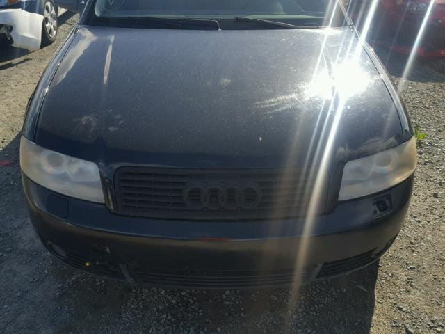 WAUJC68E82A308042 - 2002 AUDI A4 1.8T BLACK photo 7