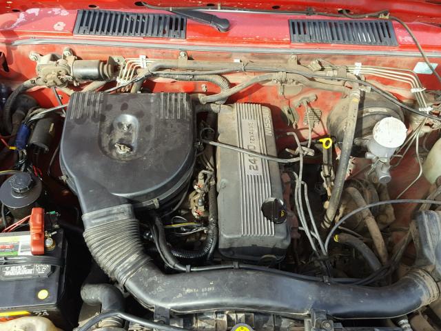 1N6SD11SXPC361051 - 1993 NISSAN TRUCK SHOR RED photo 7