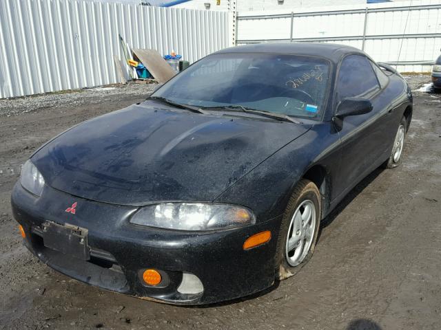 4A3AK34Y4VE121024 - 1997 MITSUBISHI ECLIPSE RS BLACK photo 2