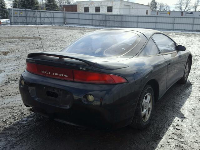 4A3AK34Y4VE121024 - 1997 MITSUBISHI ECLIPSE RS BLACK photo 4