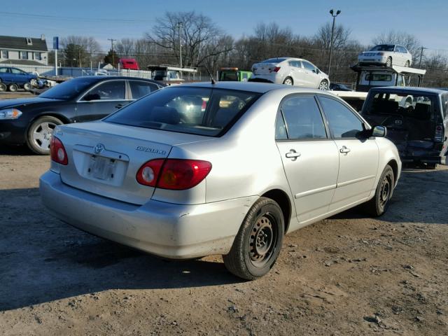 JTDBR32E132006519 - 2003 TOYOTA COROLLA CE SILVER photo 4