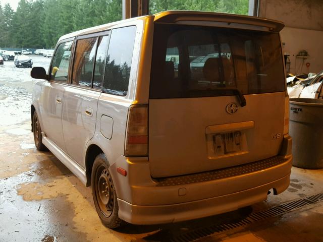 JTLKT324740148514 - 2004 TOYOTA SCION XB GRAY photo 3