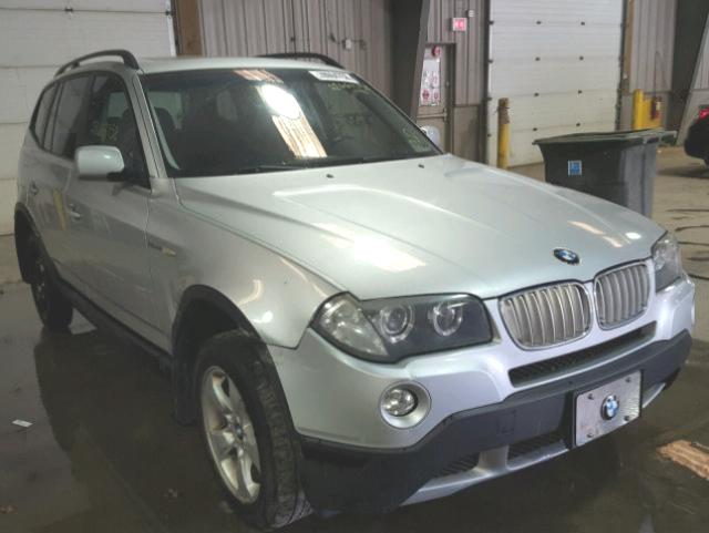 WBXPC93478WJ06708 - 2008 BMW X3 3.0SI SILVER photo 1