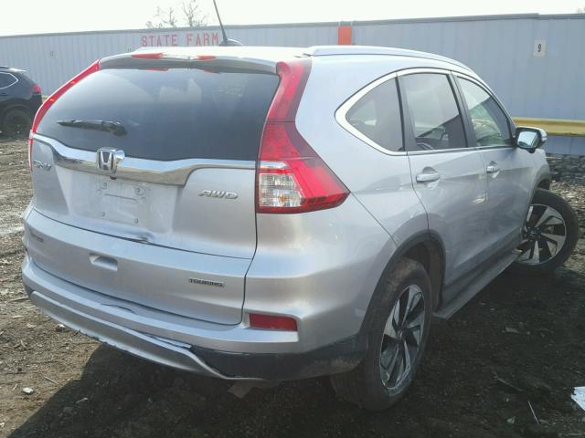 5J6RM4H94GL049632 - 2016 HONDA CR-V TOURI SILVER photo 4