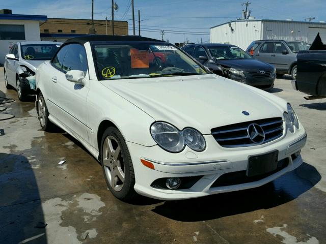 WDBTK72G97T077516 - 2007 MERCEDES-BENZ CLK 550 WHITE photo 1