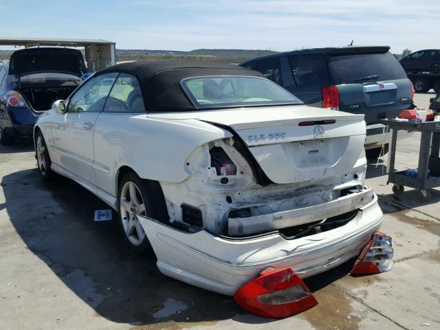 WDBTK72G97T077516 - 2007 MERCEDES-BENZ CLK 550 WHITE photo 3