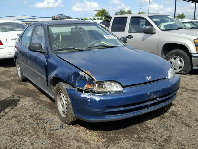 JHMEG8643SS019626 - 1995 HONDA CIVIC DX BLUE photo 1