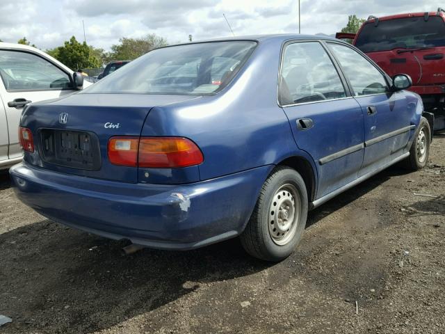 JHMEG8643SS019626 - 1995 HONDA CIVIC DX BLUE photo 4