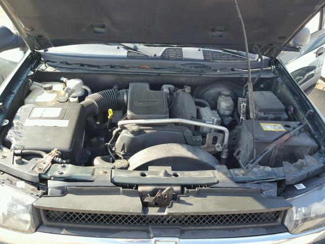 1GNDS13S552156262 - 2005 CHEVROLET TRAILBLAZE GREEN photo 7