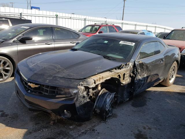 2G1FA1E34C9132990 - 2012 CHEVROLET CAMARO LS BLACK photo 2