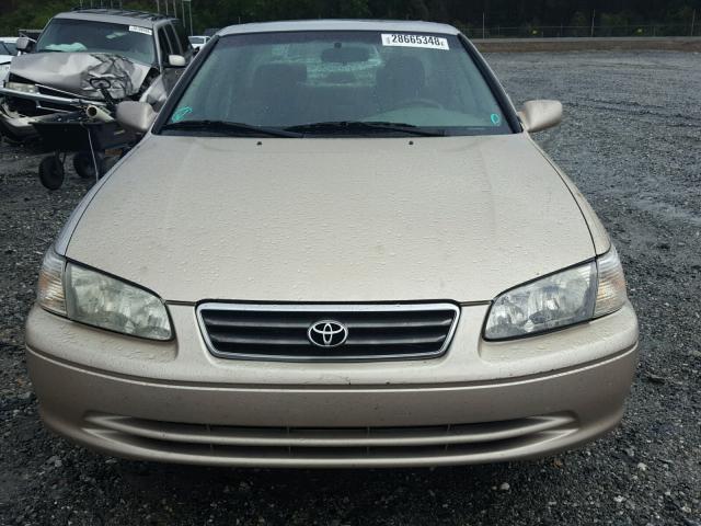 4T1BG22K61U110006 - 2001 TOYOTA CAMRY CE TAN photo 9