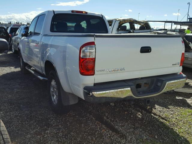 5TBET34106S539718 - 2006 TOYOTA TUNDRA DOU WHITE photo 3