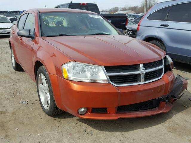 1B3LC56R18N254050 - 2008 DODGE AVENGER SX ORANGE photo 1