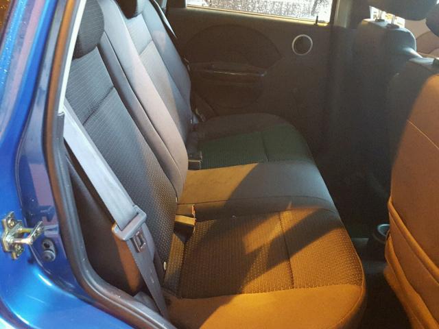 KL1TD66647B694844 - 2007 CHEVROLET AVEO BASE Կապույտ լուսանկար 6