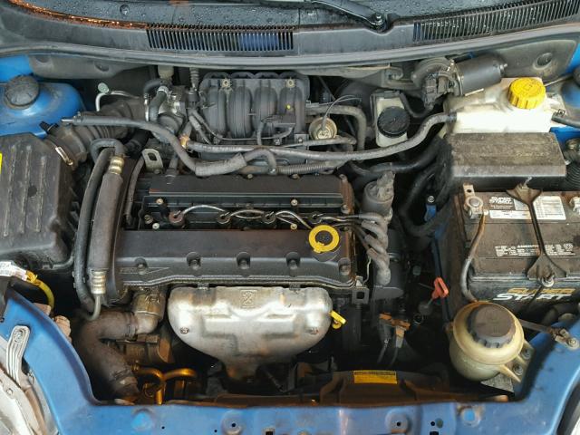 KL1TD66647B694844 - 2007 CHEVROLET AVEO BASE BLUE photo 7