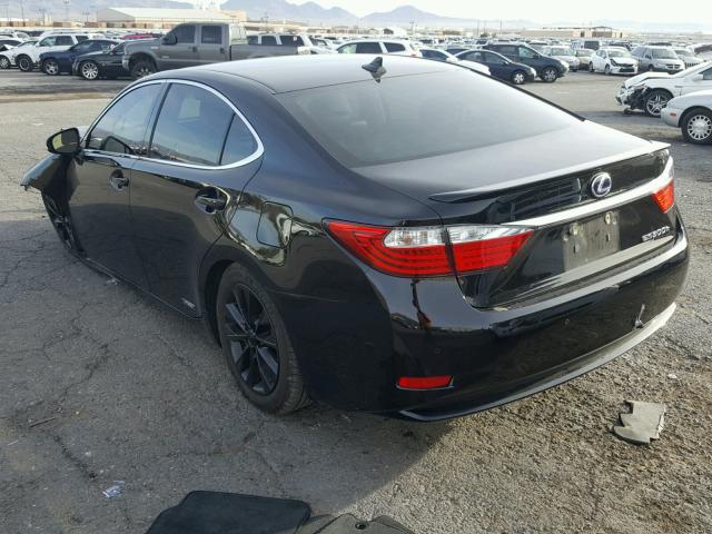 JTHBW1GG8E2061607 - 2014 LEXUS ES 300H BLACK photo 3