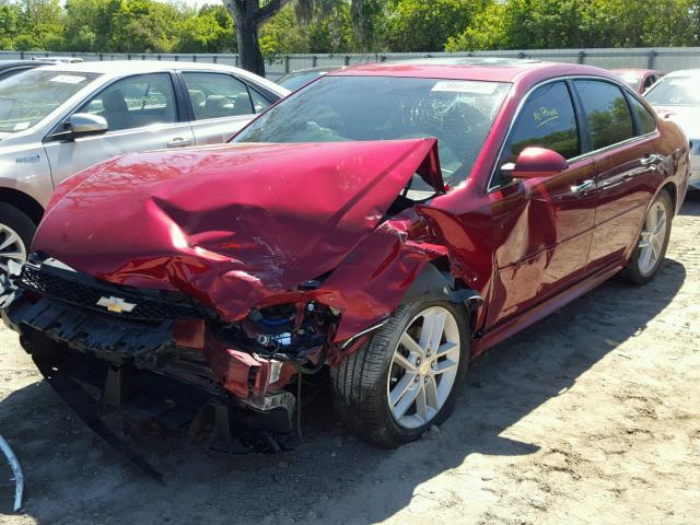 2G1WC5E3XE1144371 - 2014 CHEVROLET IMPALA LIM RED photo 2