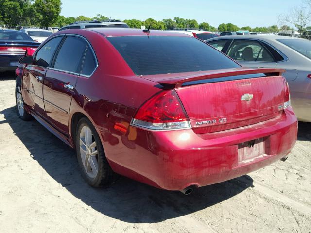 2G1WC5E3XE1144371 - 2014 CHEVROLET IMPALA LIM RED photo 3