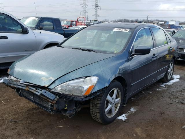 1HGCM56834A055474 - 2004 HONDA ACCORD EX GREEN photo 2